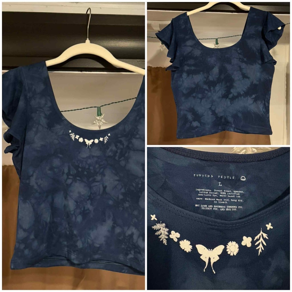 PURUSHA PEOPLE Solstice Flutter Top (NEW) Size Large